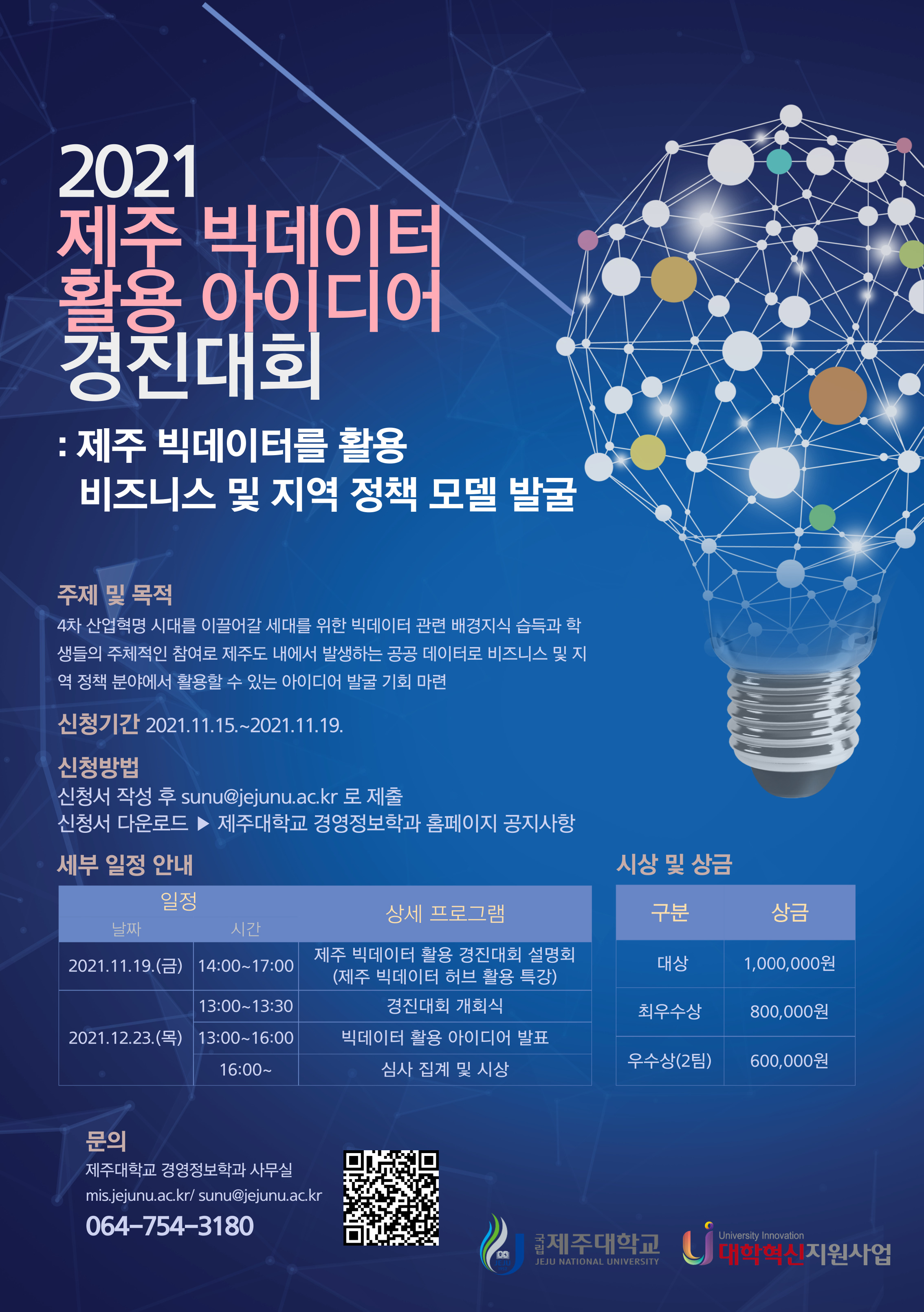 2021 제주 빅데이터 활용 아이디어 경진대회 신청 모집